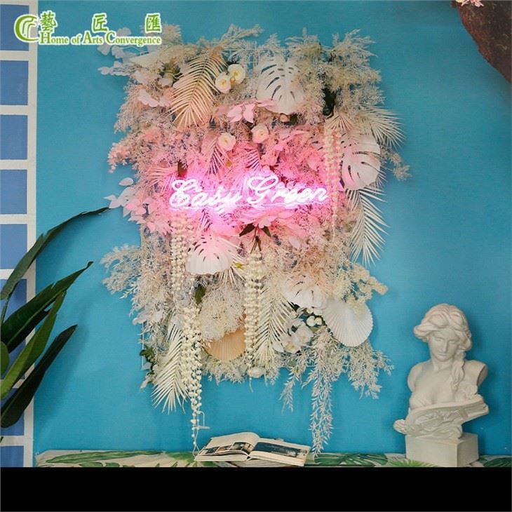 Custom Artificial Flower Wall Backdrop Wedding Decoration